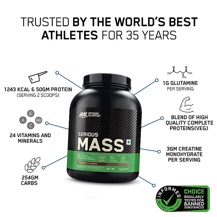 Optimum Nutrition Serious Mass Muscle Building Dubai 🇦🇪